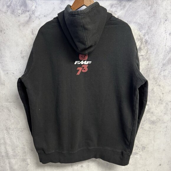 FMF Hoodie Mens XL Black Flying Machine Factory Racing Motocross Sweatshirt - Picture 2 of 10
